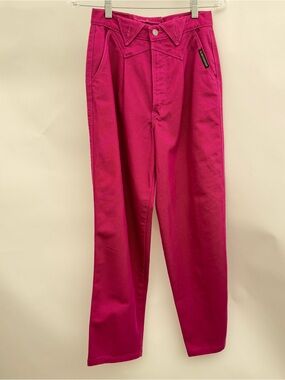 Vintage Rocky Mountain magenta high waist jeans 80’s
